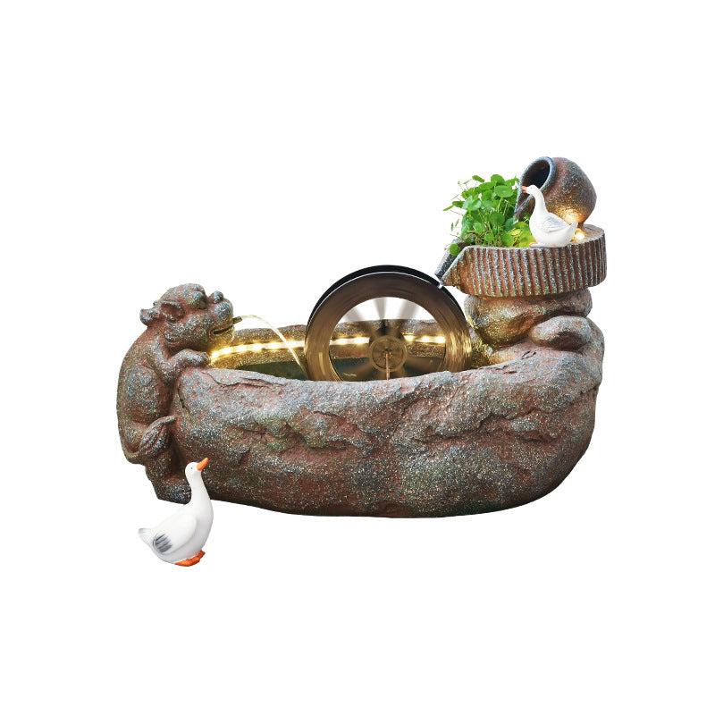 Pastoral style flowing water ornaments Indoor Water Fountain