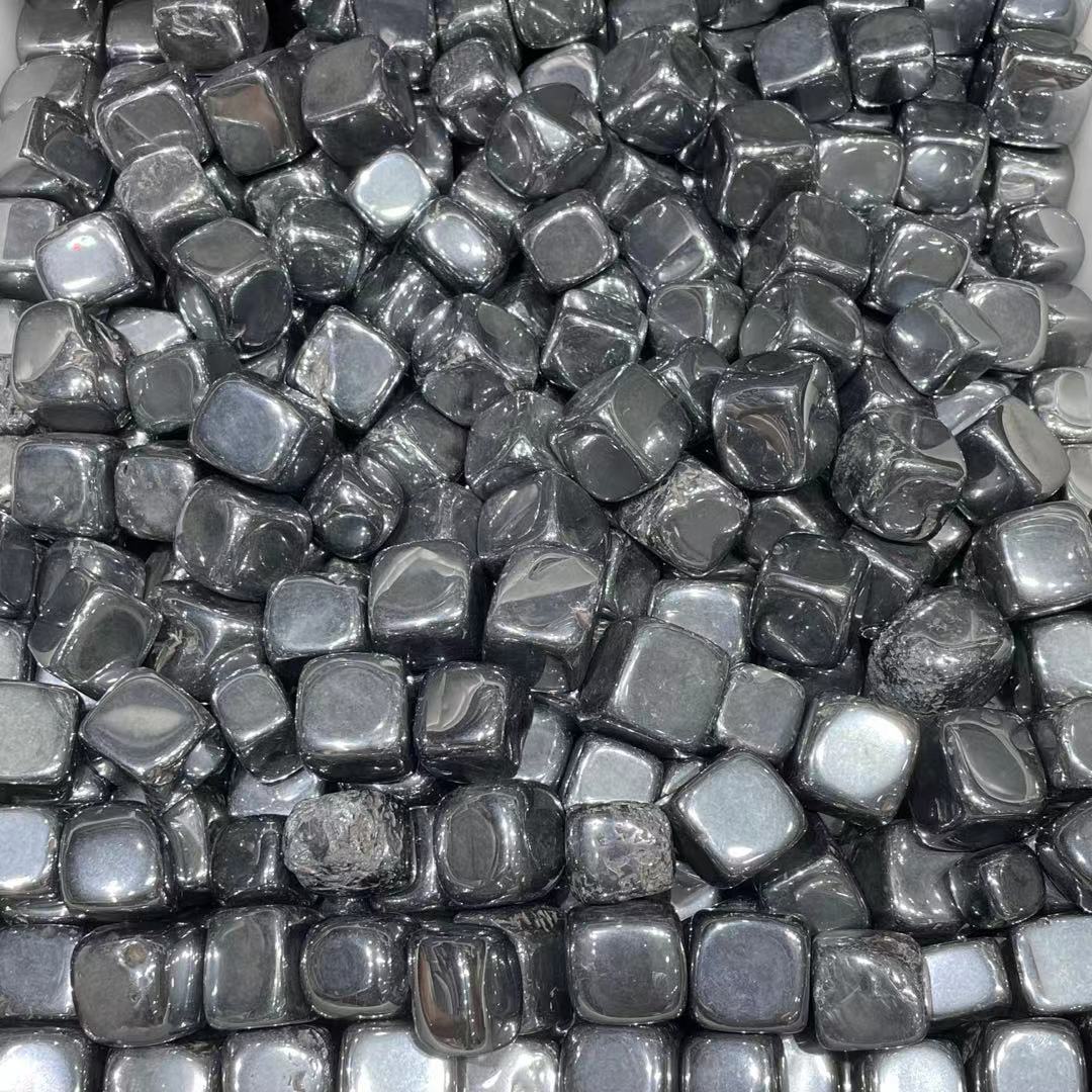 Piedras pulidas de cristal mineral de hematita natural