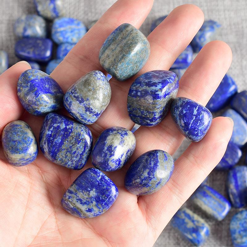 Cuentas de piedra pulida a granel de lapislázuli