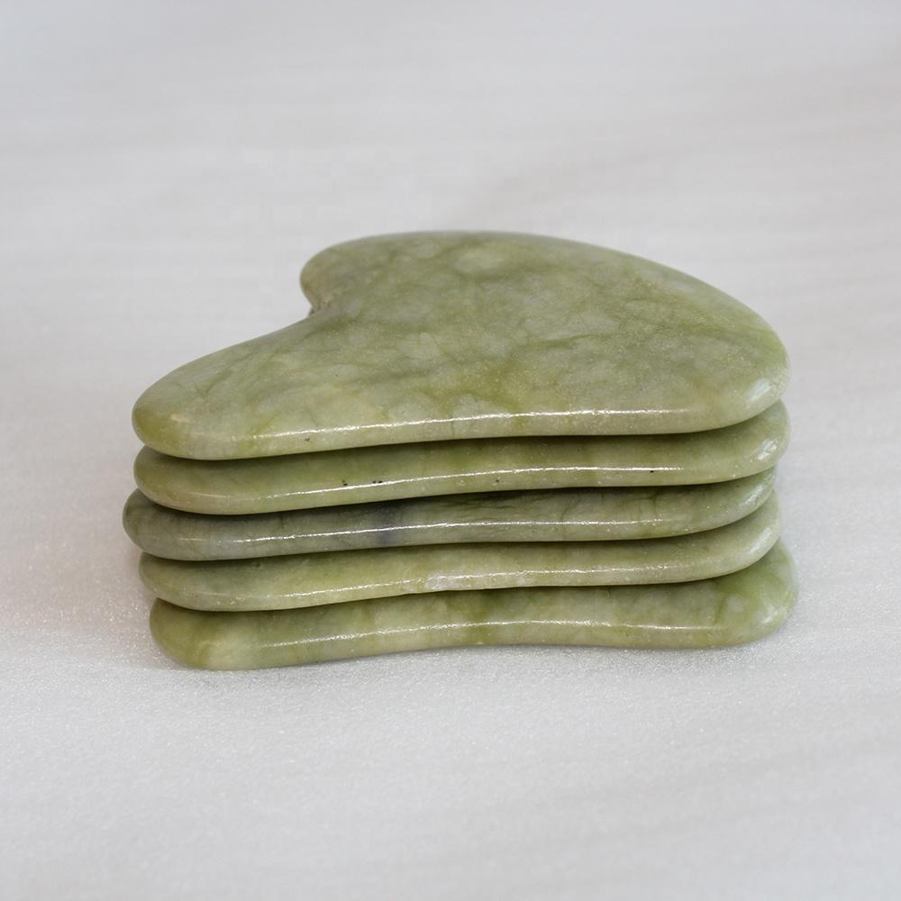 Natural Xiuyu Green Jade Scrapping Plate