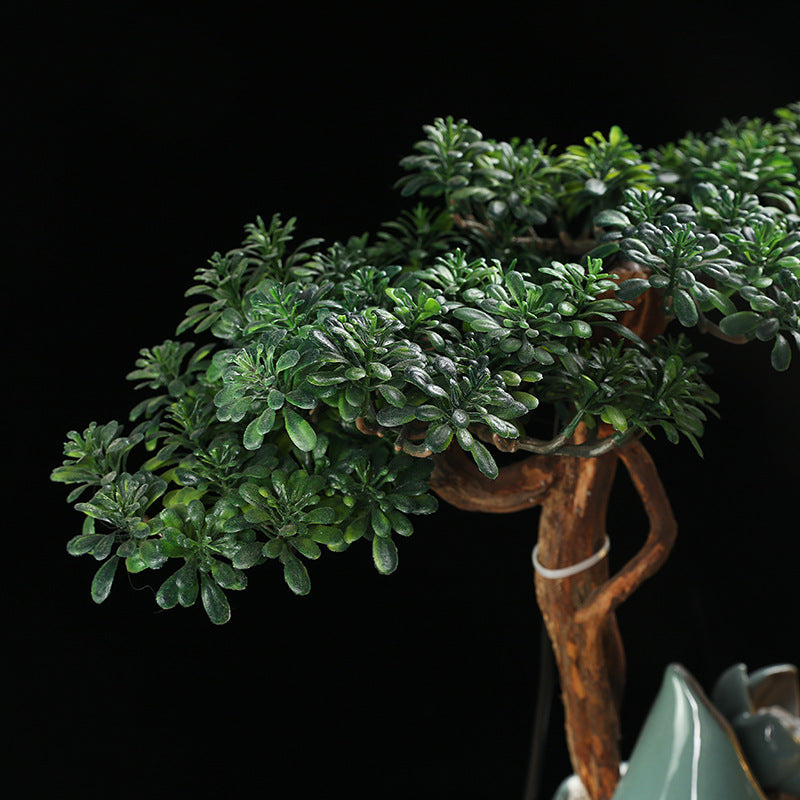 Creative ceramic flowing water ornaments are prosperous in the living room, attracting wealth and home interior ornaments