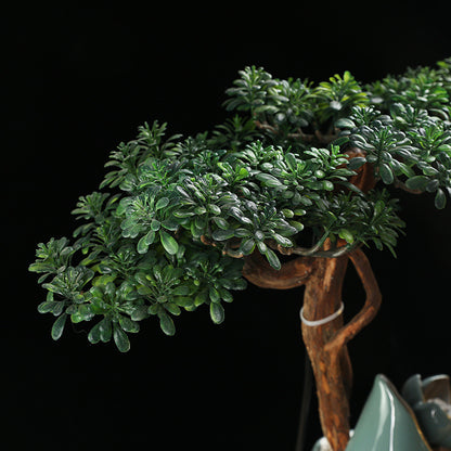 Creative ceramic flowing water ornaments are prosperous in the living room, attracting wealth and home interior ornaments