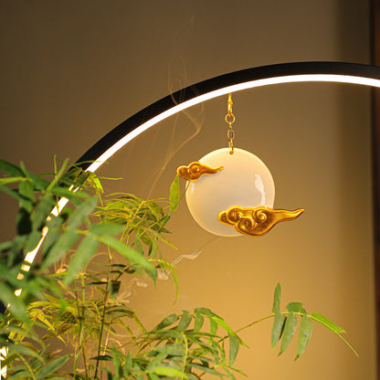 Lucky flowing water ornaments for living room, creative desktop, circulating water feature, fish tank, home entrance decoration