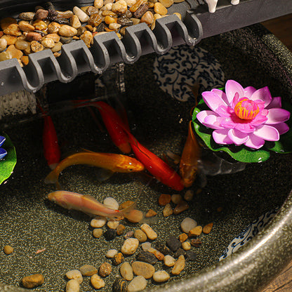 Lucky flowing water ornaments for living room, creative desktop, circulating water feature, fish tank, home entrance decoration