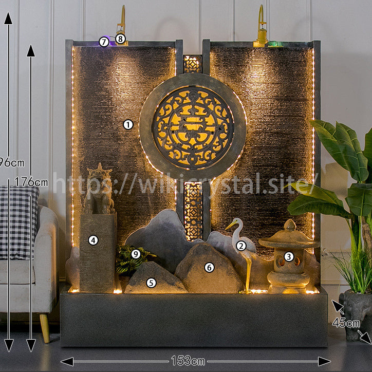 Zen Garden Water Flowing Fountain