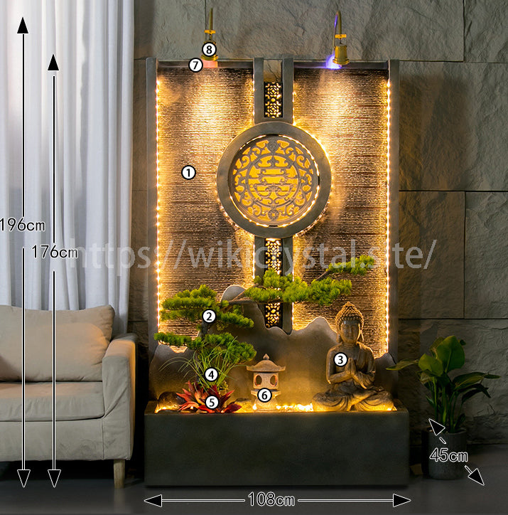 Zen Garden Water Flowing Fountain