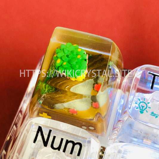 Shaymin custom craftsman keycaps, Pokemon resin keycaps, anime Cherry MX keycaps