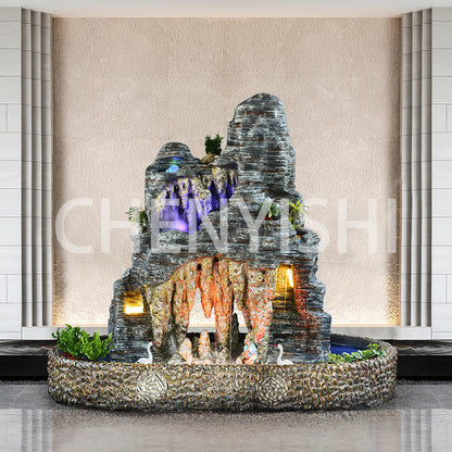 CHENYISHI Partition Large Rockery Water Landscape Garden Courtyard Office Floor-standing Ornaments New Chinese Style Waterfalls