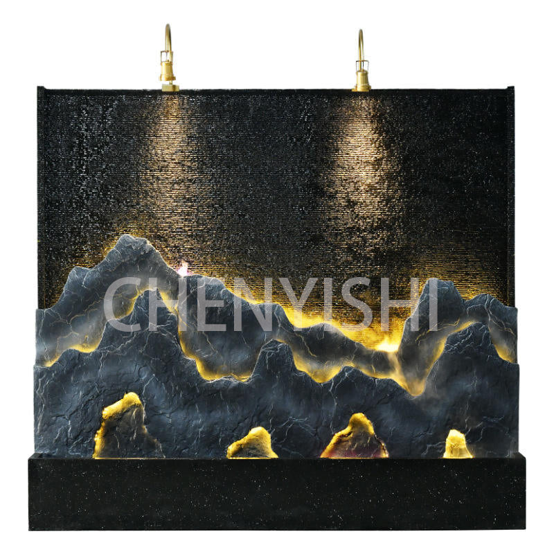 CHENYISHI Large Rockery Flowing Water Fountain Water Curtain Wall Partition Screen Courtyard Fish Pond Hotel Fortune-making Ornament