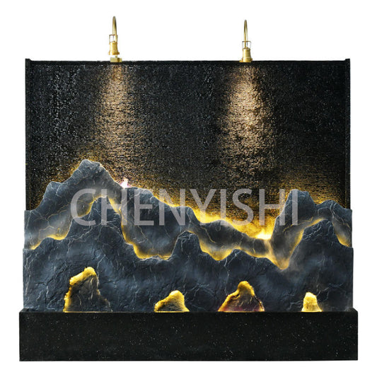CHENYISHI Large Rockery Flowing Water Fountain Water Curtain Wall Partition Screen Courtyard Fish Pond Hotel Fortune-making Ornament