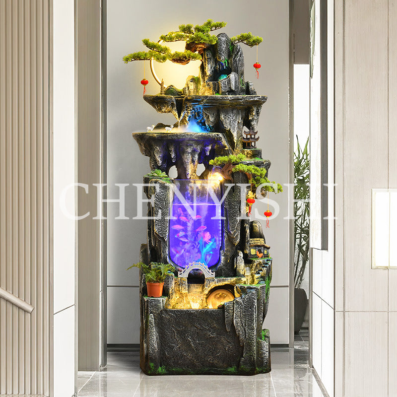 rockery flowing water feng shui wheel