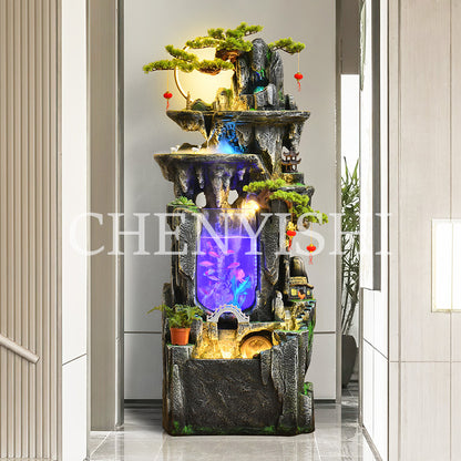 rockery flowing water feng shui wheel