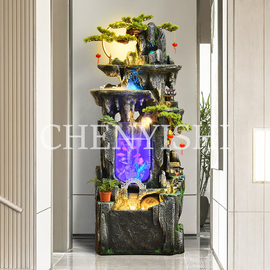 rockery flowing water feng shui wheel
