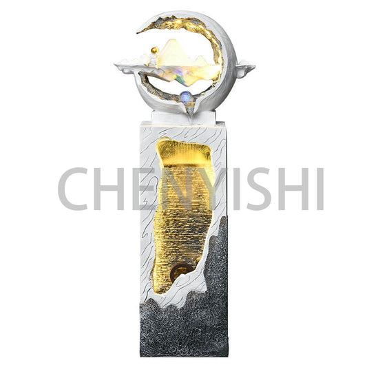 CHENYISHI New Chinese-style Flowing Water Fountain Ornaments Circulating Water Floor-to-ceiling Living Room Interior Decor