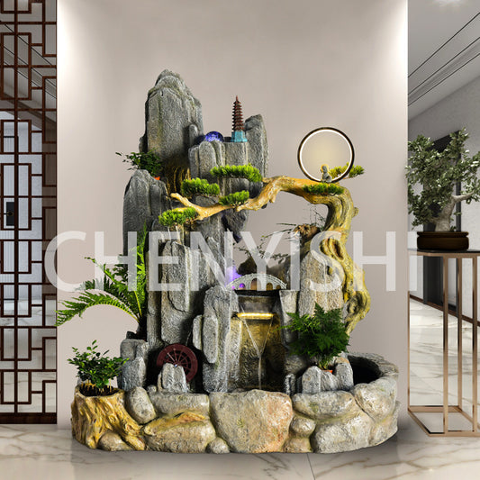 Large rockery flowing water fountain floor-standing ornaments
