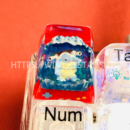 Pokémon Blastoise customized 1U keycap Pokémon keycap liquefied keycap craftsman keycap anime cherry MX keycap red keycap