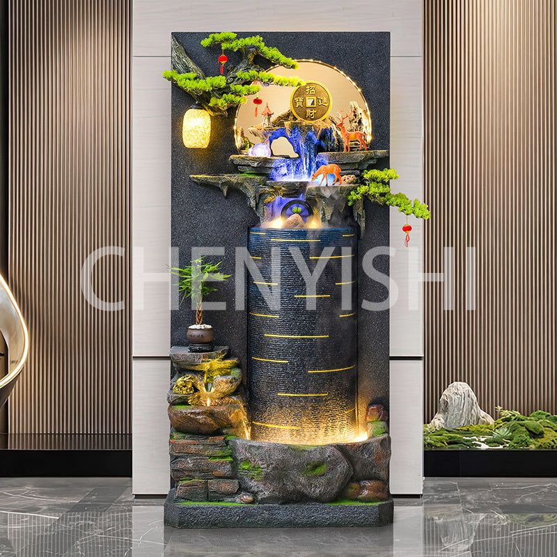 Running water ornaments entrance circulating water curtain
