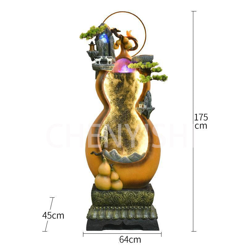 CHENYISHI Gourd Flowing Water Ornaments To Attract Wealth Office Living Room Feng Shui Rockery Water Landscape High-end National Style