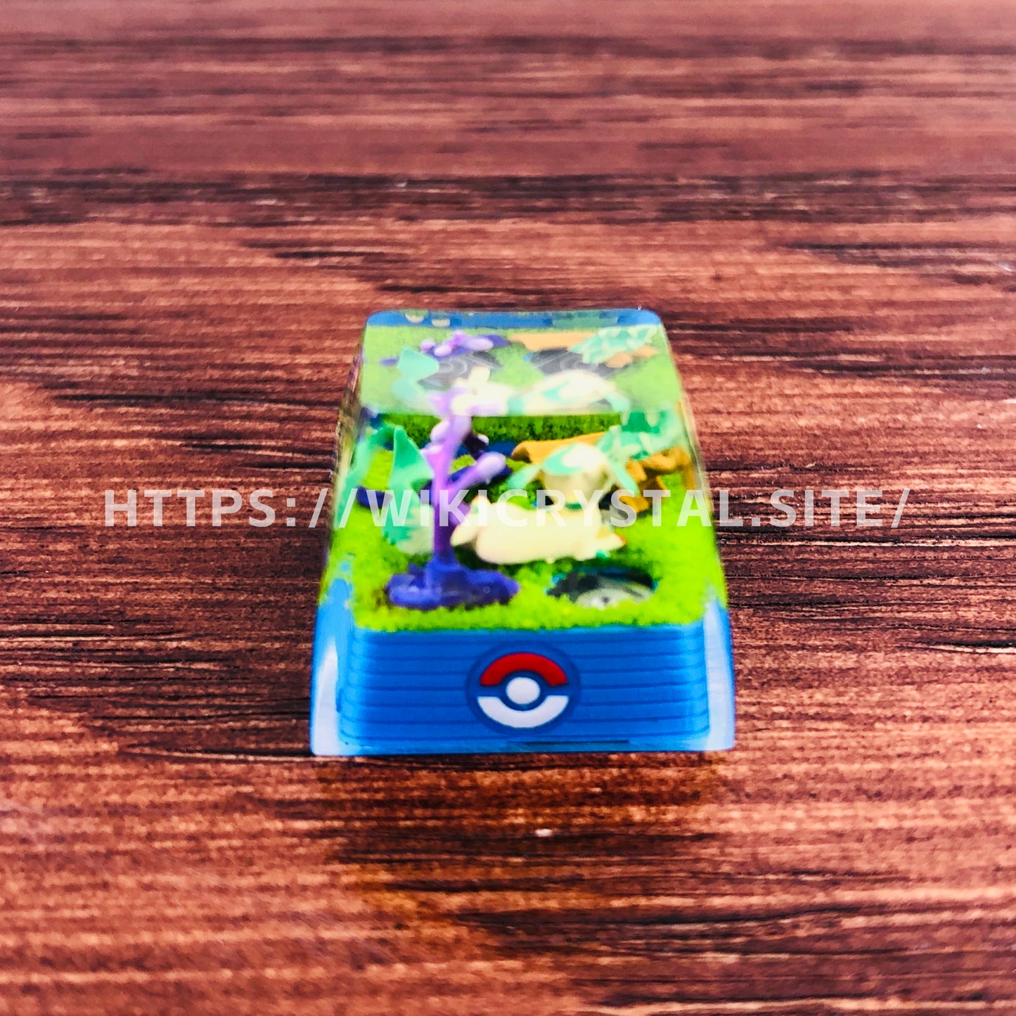 Pokemon Leafeon Custom 1U Keycaps Pokemon Keycap Liquidate keycap Artisan Keycap Anime Cherry MX Keycaps