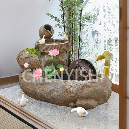 Pastoral style flowing water ornaments Indoor Water Fountain