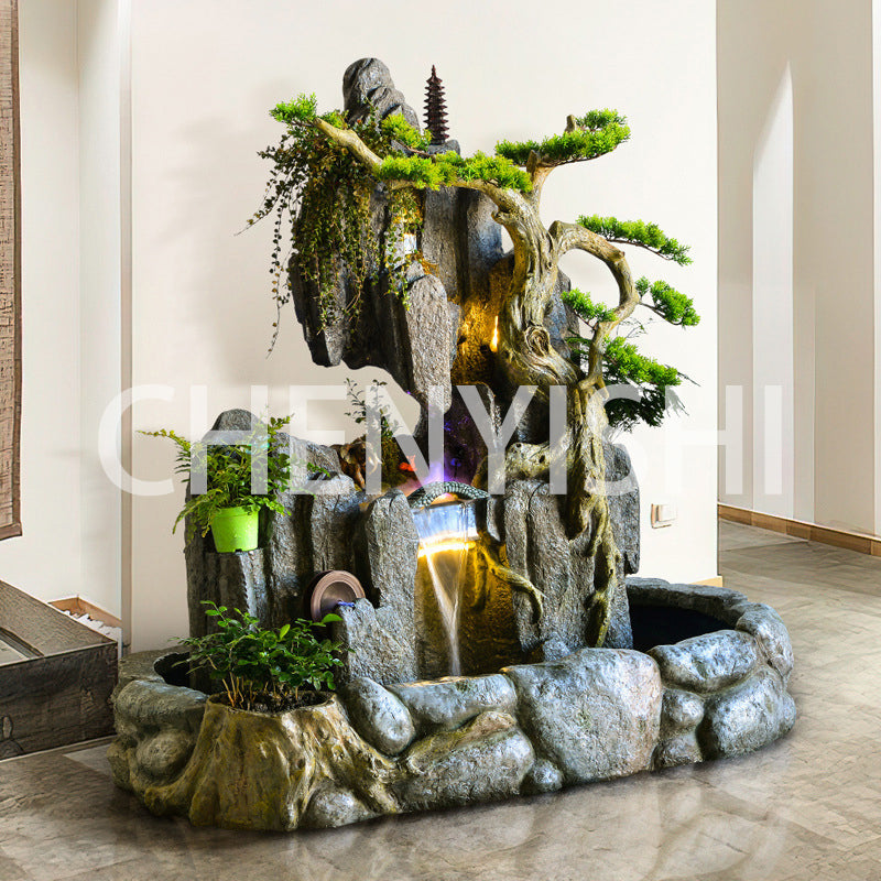 Large rockery flowing water fountain floor-standing ornaments