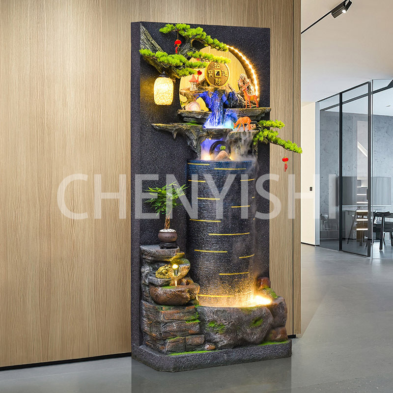 Running water ornaments entrance circulating water curtain
