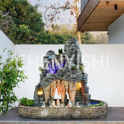 CHENYISHI Partition Large Rockery Water Landscape Garden Courtyard Office Floor-standing Ornaments New Chinese Style Waterfalls