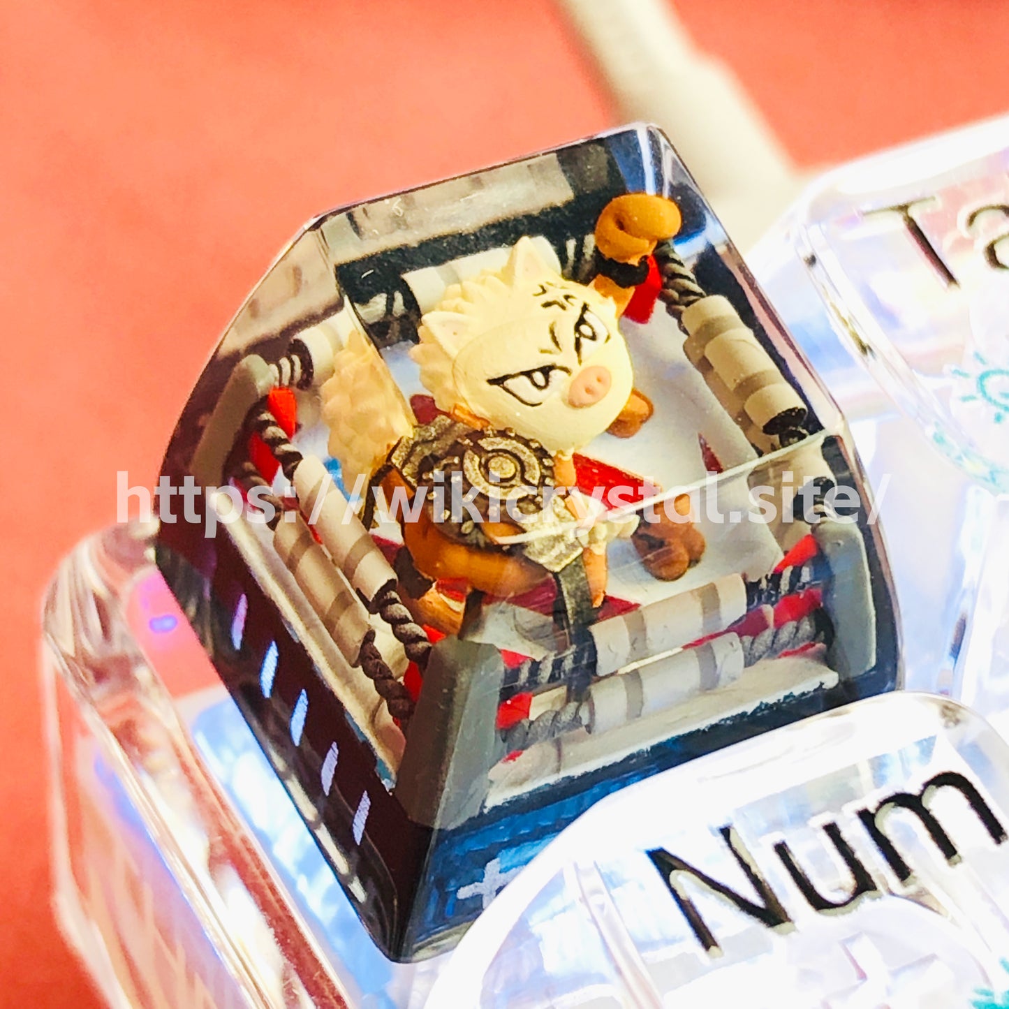 Primeape Custom 1U Keycaps Pokemon Keycap Cute FILCO Keycap Primeape Keycap Artisan Keycap Anime Cherry MX Keycaps