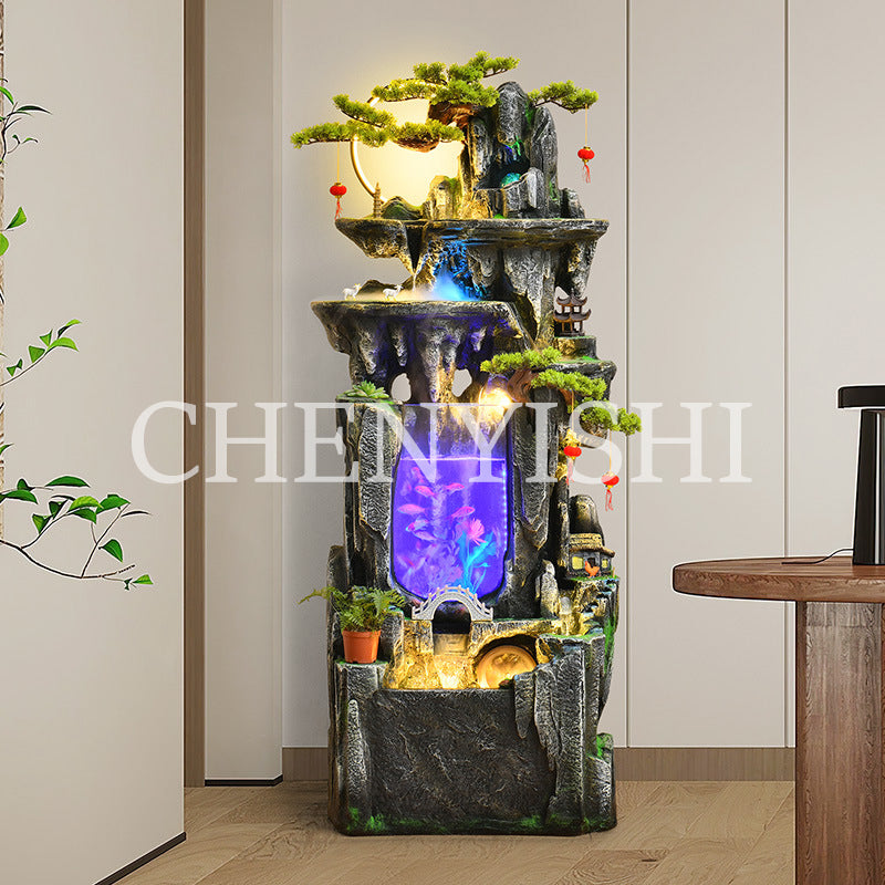 rockery flowing water feng shui wheel