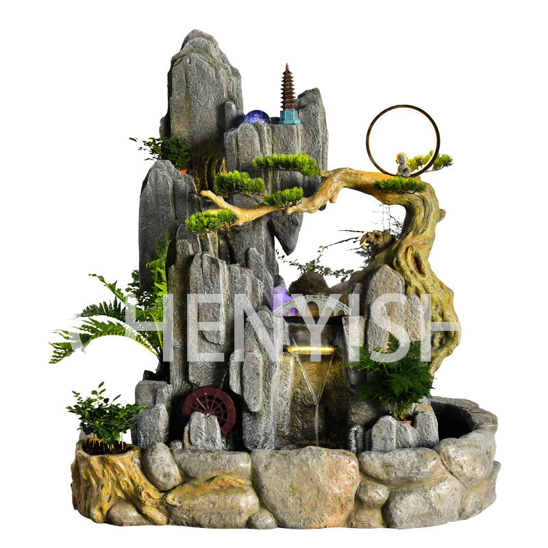 Large rockery flowing water fountain floor-standing ornaments