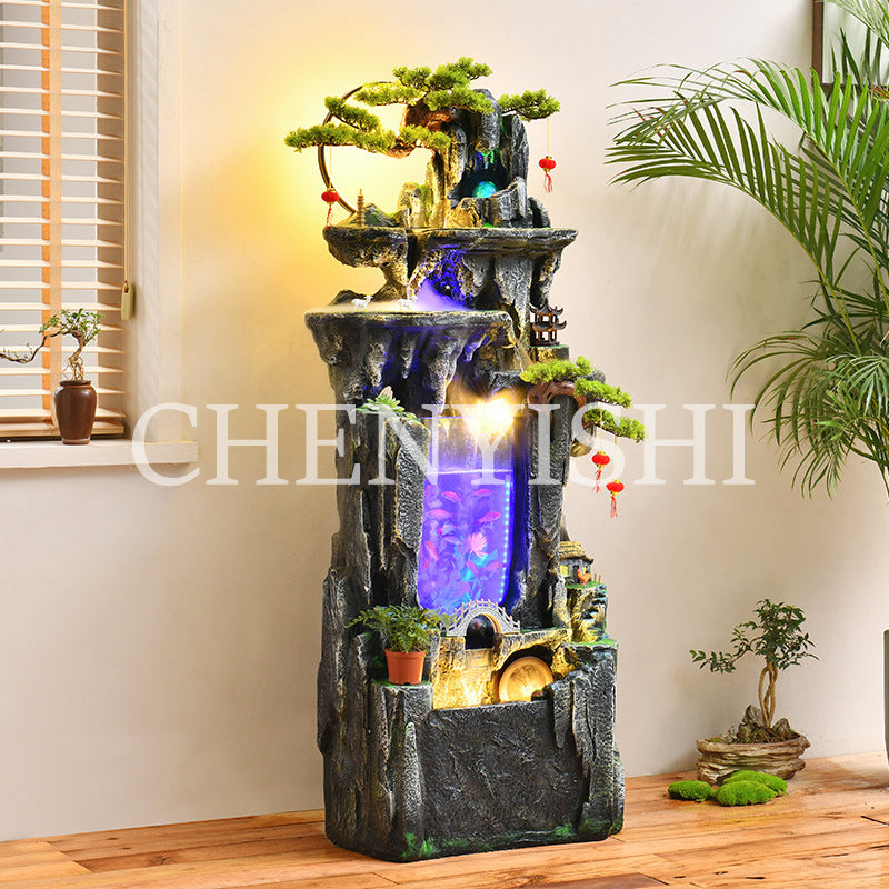rockery flowing water feng shui wheel