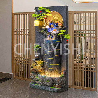 Running water ornaments entrance circulating water curtain