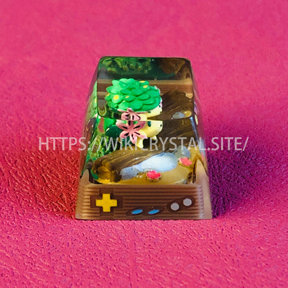 Shaymin custom craftsman keycaps, Pokemon resin keycaps, anime Cherry MX keycaps