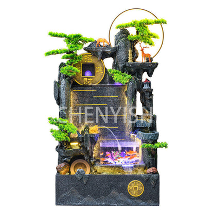 CHENYISHI Large Rockery Flowing Water Ornaments Circulating Water Living Room Hotel Courtyard Floor Landscape Fountain Fish Tank