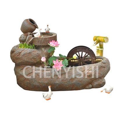 Pastoral style flowing water ornaments Indoor Water Fountain