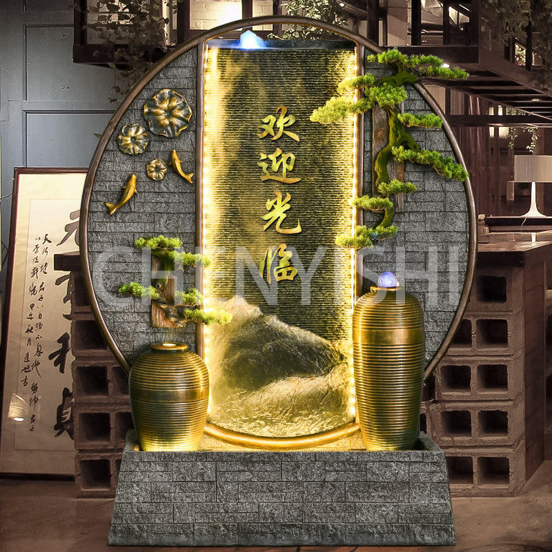 CHENYISHI Large Rockery Water Curtain Wall Flowing