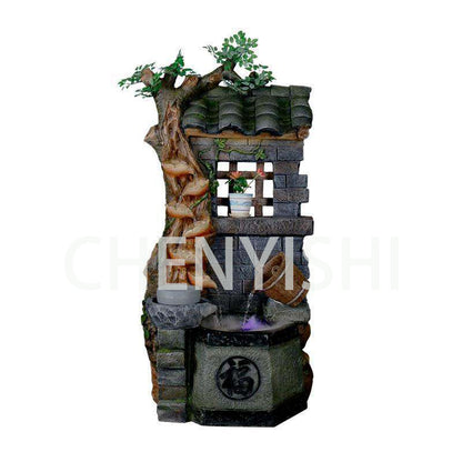 CHENYISHI Outdoor Courtyard Garden Rockery Flowing Water Fountain Ornaments Home Indoor Living Room Balcony Terrace Water Landscape Decor