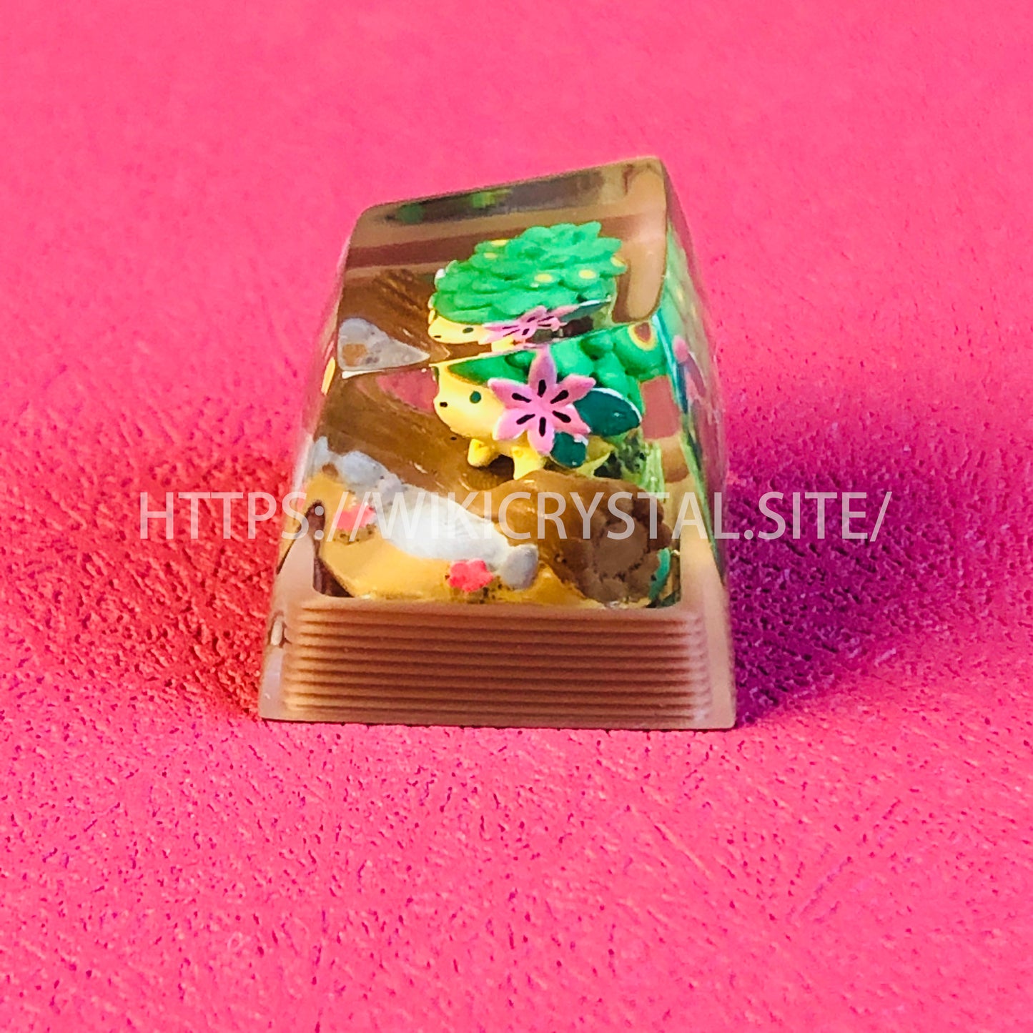 Shaymin custom craftsman keycaps, Pokemon resin keycaps, anime Cherry MX keycaps