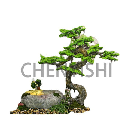CHENYISHI Japanese Zen Garden Pastoral Courtyard Landscaping Layout Home Garden Balcony Terrace Water Fountain