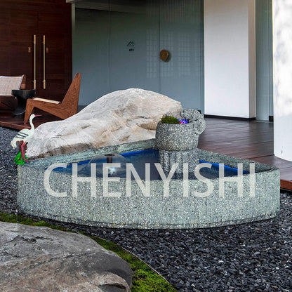 CHENYISHI Large Rockery Flowing Water Fountain Ornaments Villa Courtyard Fish Pond Outdoor Garden Balcony Corner Fish Tank Decoration