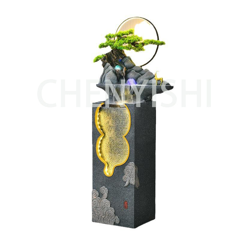 CHENYISHI New Chinese Style Lucky Rockery Fountain Living Room Entrance Water Landscape Decoration Circulating Ornaments