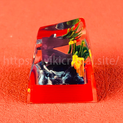 Shellder Custom 1U Pokemon Resin Keycap Liquidate Artisan Anime Cherry MX Keycaps
