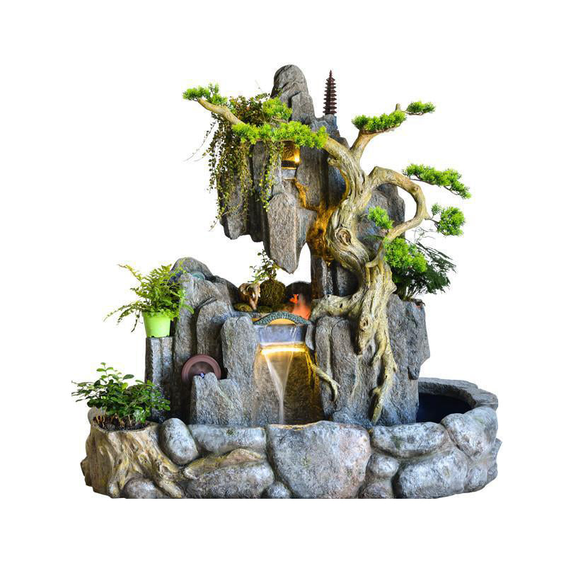 Large rockery flowing water fountain floor-standing ornaments