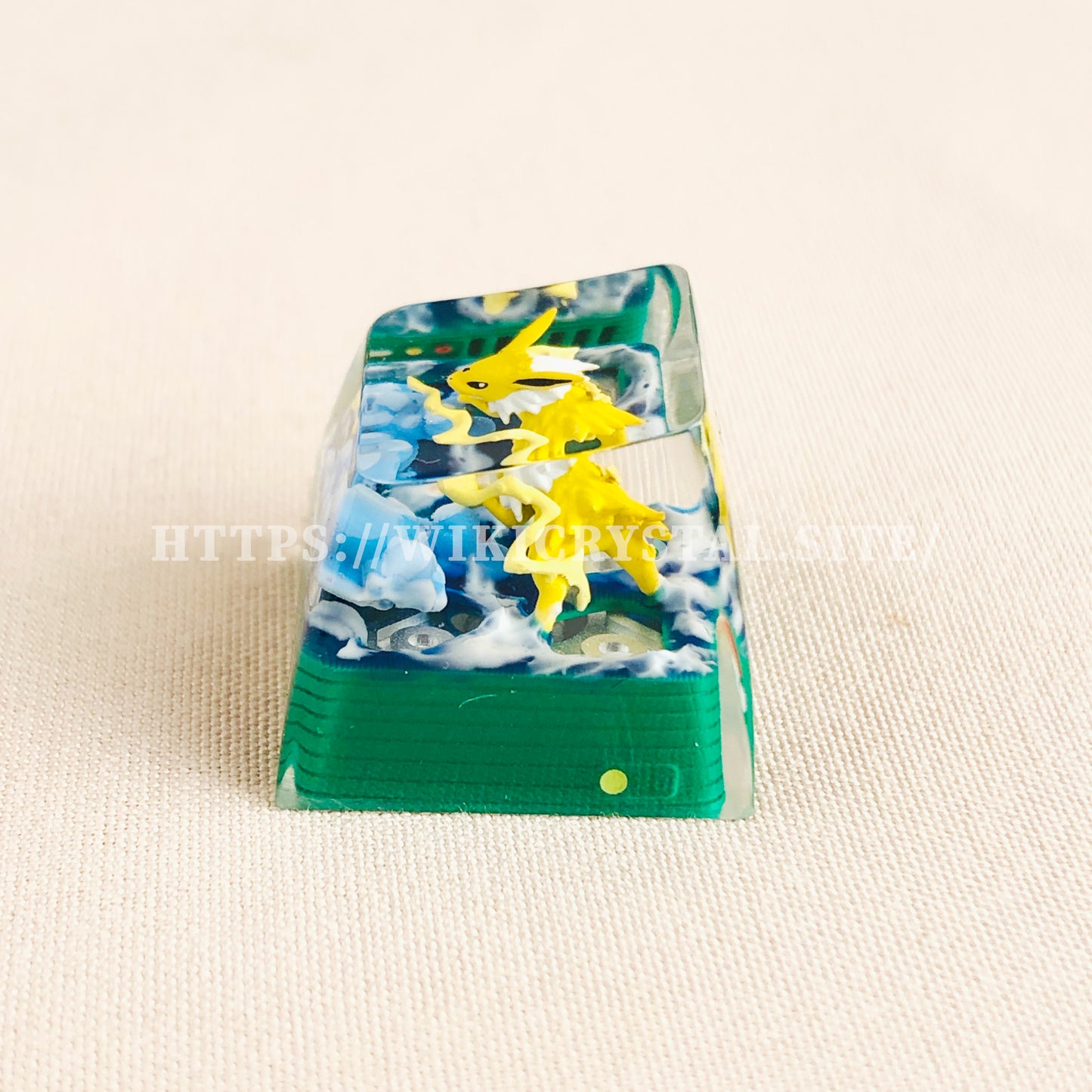Pokemon Jolteon Custom 1U Keycaps Pokemon Keycap Liquidate keycap Artisan Keycap Anime Cherry MX Keycaps