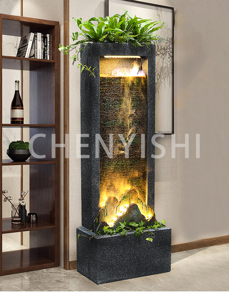 CHENYISHI Water Curtain Wall Floor-standing TV Cabinet Circulation Waterfalls Ornaments Outdoor Statue For Garden Water Feature