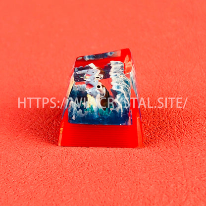Pokémon Blastoise customized 1U keycap Pokémon keycap liquefied keycap craftsman keycap anime cherry MX keycap red keycap
