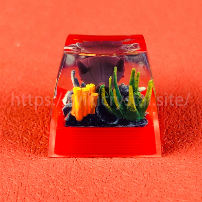 Shellder Custom 1U Pokemon Resin Keycap Liquidate Artisan Anime Cherry MX Keycaps
