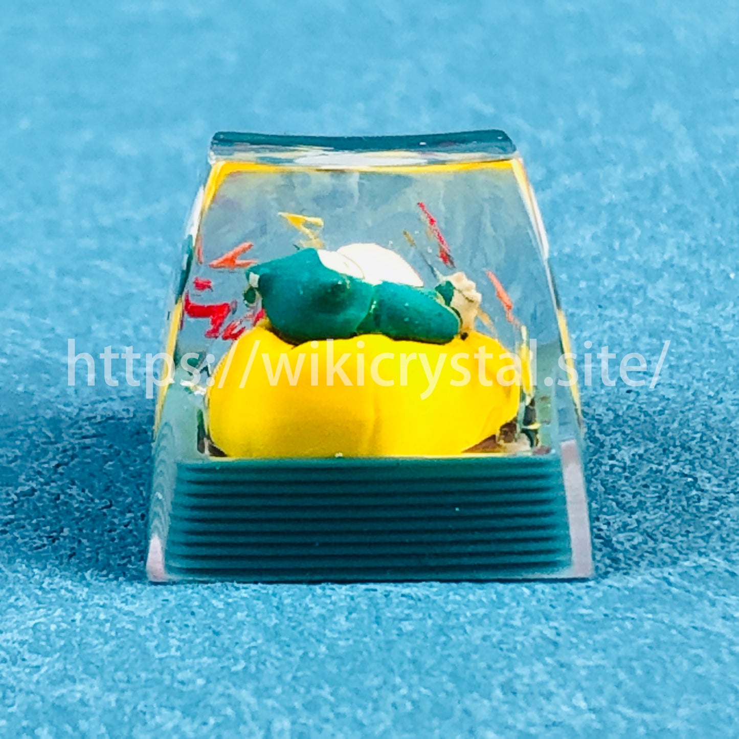 Snorlax Custom 1U Pokemon Keycap, Liquidate Artisan Anime Cherry MX Keycaps