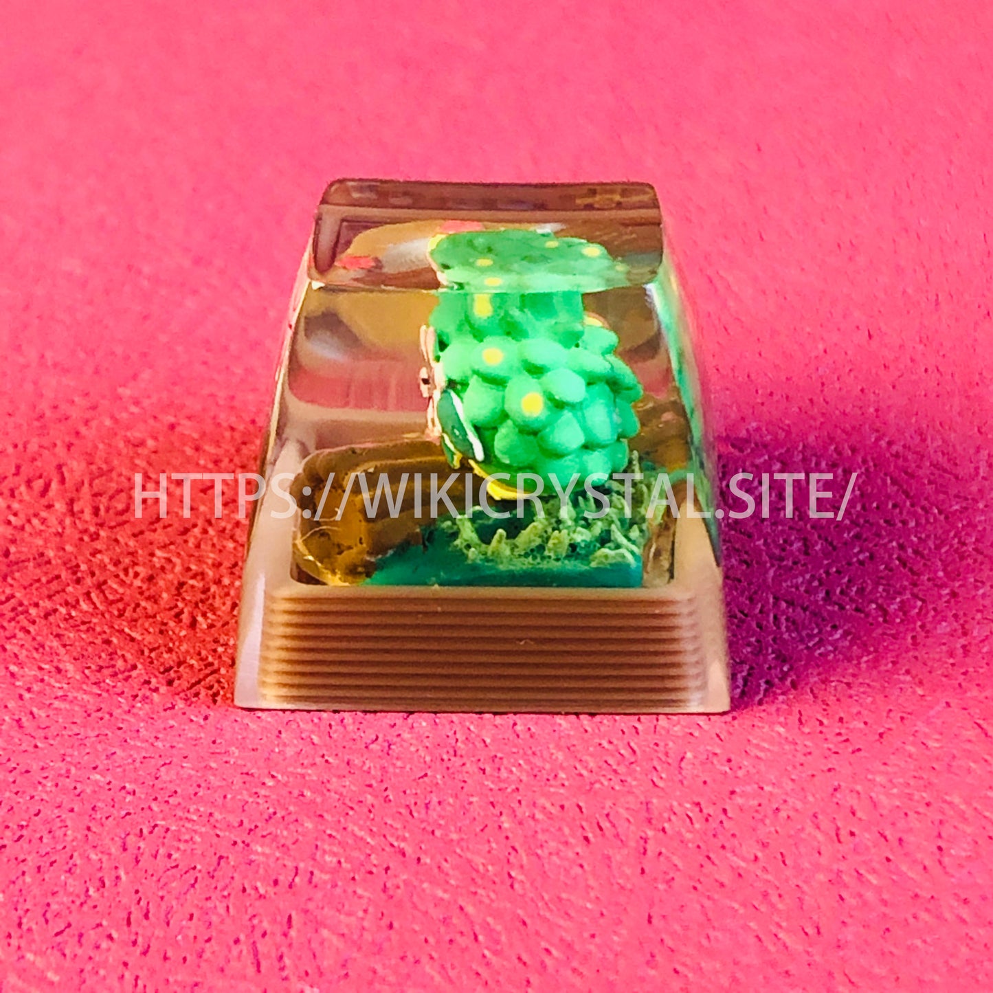 Shaymin custom craftsman keycaps, Pokemon resin keycaps, anime Cherry MX keycaps