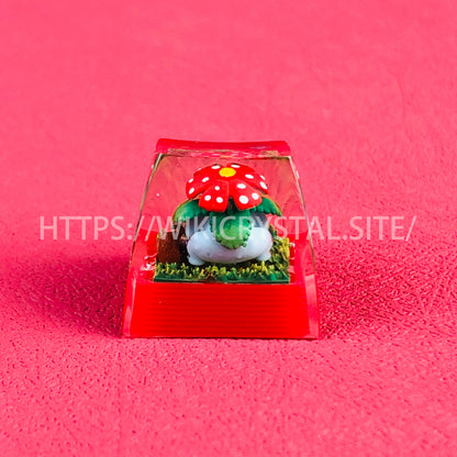 Pokémon Venusaur customized 1U keycap Pokémon keycap liquefied keycap craftsman keycap anime cherry MX keycap red keycap
